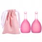 2Size Reusable Silicone Lady Feminine Soft Menstrual Period Leak Free Safety Cup