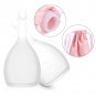 2Size Reusable Silicone Lady Feminine Soft Menstrual Period Leak Free Safety Cup