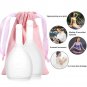 2Size Reusable Silicone Lady Feminine Soft Menstrual Period Leak Free Safety Cup