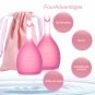 2Size Reusable Silicone Lady Feminine Soft Menstrual Period Leak Free Safety Cup
