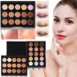 Face Highlighter Powder Palette Makeup Cosmetic Contour Concealer Foundation Set