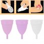 3 Colors Reusable Silicone Female Leakproof Menstrual Cup Menstruation Health