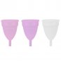 3 Colors Reusable Silicone Female Leakproof Menstrual Cup Menstruation Health