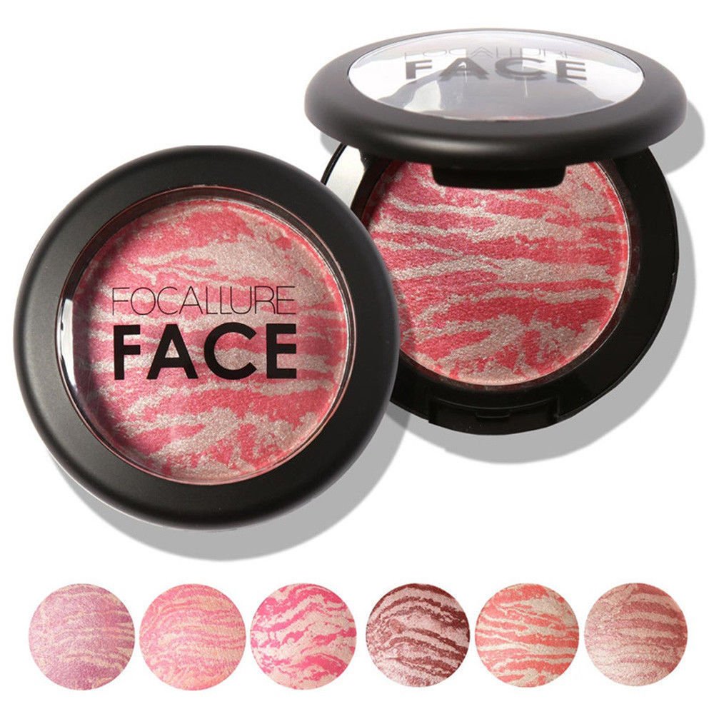 Pro Women's Beauty Makeup Cosmetic Baked Blush Blusher Cheek Face Powder Palette