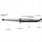 Professional Cone Tube Deep Curly Ceramic Curling Iron Heating Hair Wave Curler