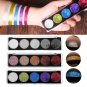 IMAGIC Glitter Powder Eyeshadow Super Flash Makeup Eye Shadow Palette 15 Color