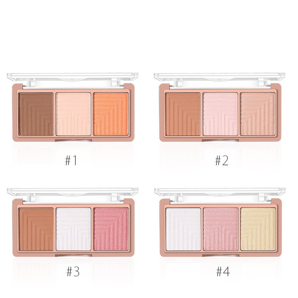 12Color Highlighter Face Powder Contour Kit Concealer Palette Bronzer Makeup Set