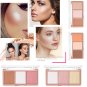 12Color Highlighter Face Powder Contour Kit Concealer Palette Bronzer Makeup Set