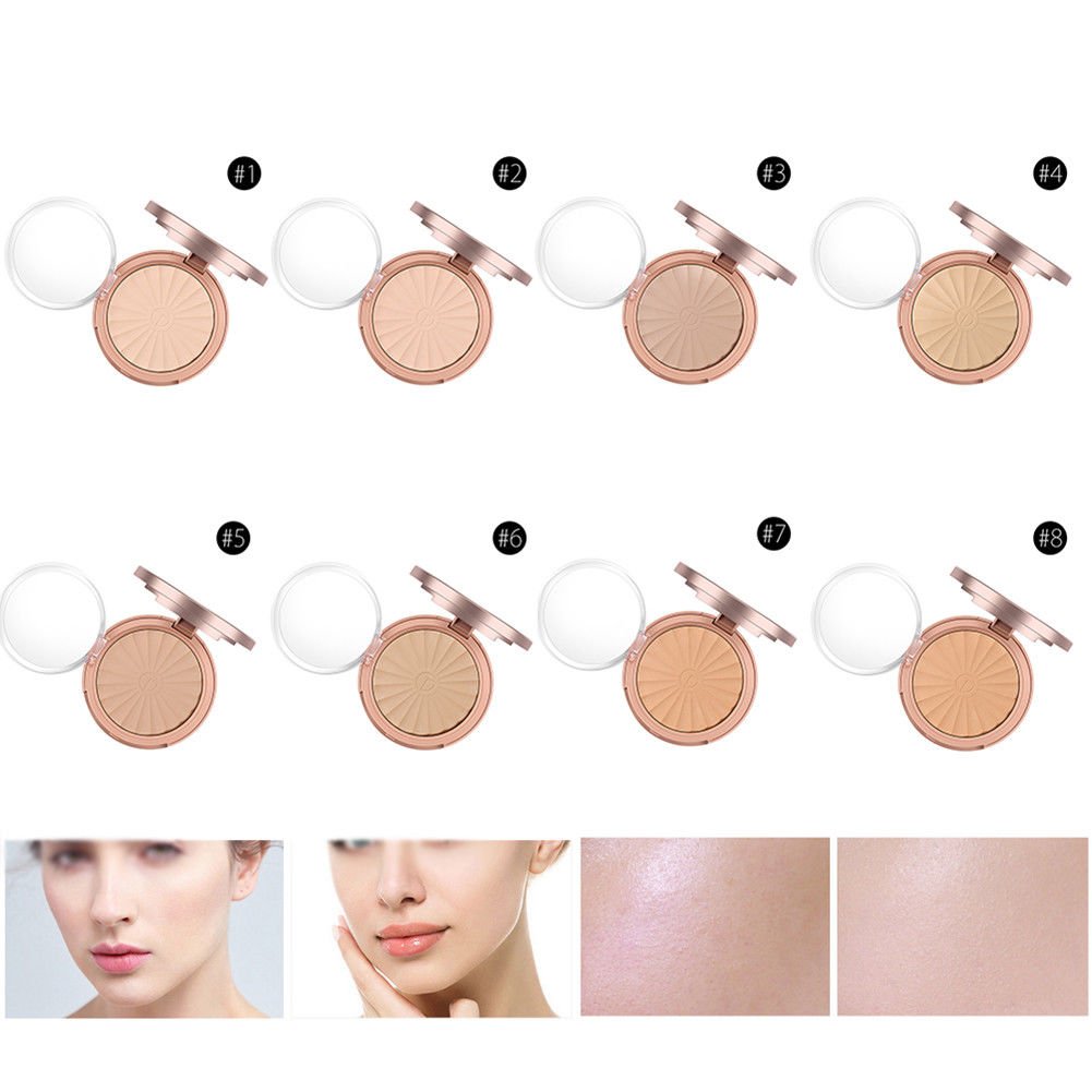 O.TWO.O Pressed Powder Oil-Control Brighten Waterproof Flawless Face Powder Puff