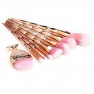 Pro 8PCS Glitter Rose Gold Makeup Brushes Set Powder Concealer Cosmetic Kit