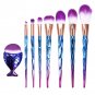 Pro 8PCS Glitter Rose Gold Makeup Brushes Set Powder Concealer Cosmetic Kit