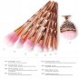 Pro 8PCS Glitter Rose Gold Makeup Brushes Set Powder Concealer Cosmetic Kit