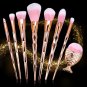 Pro 8PCS Glitter Rose Gold Makeup Brushes Set Powder Concealer Cosmetic Kit