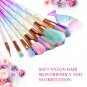 Pro 8PCS Glitter Rose Gold Makeup Brushes Set Powder Concealer Cosmetic Kit