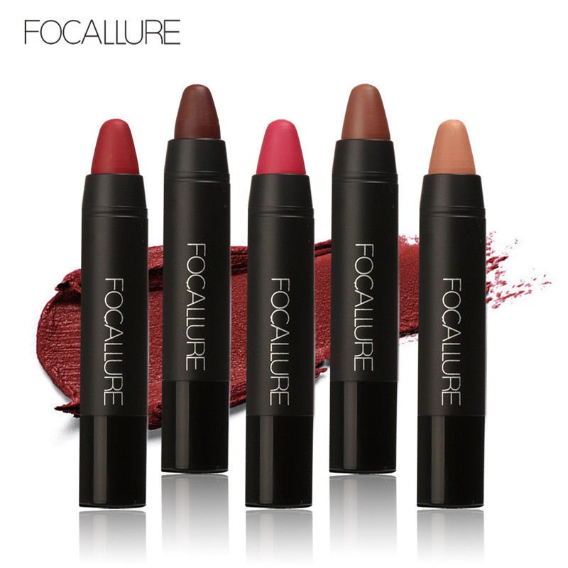 FOCALLURE Matte Lipstick Moisturizing Waterproof Lip Women Beauty Makeup Fashion