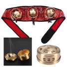 2/3Pcs Thicken Copper Acupuncture Moxa Box Stick + 1Pc Moxibustion Pad Massage
