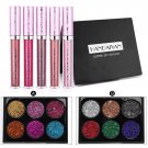Shimmer Eye Shadow Eyeshadow Palette & Liquid Lipstick Makeup Powder Lasting LY