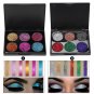 Shimmer Eye Shadow Eyeshadow Palette & Liquid Lipstick Makeup Powder Lasting LY