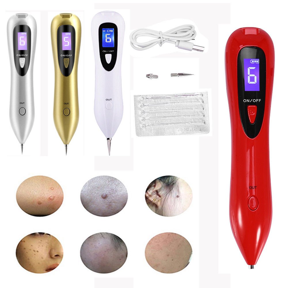 Laser Freckle Removal Machine Skin Mole Dark Spot Face Wart Tag Remover Pen MZ