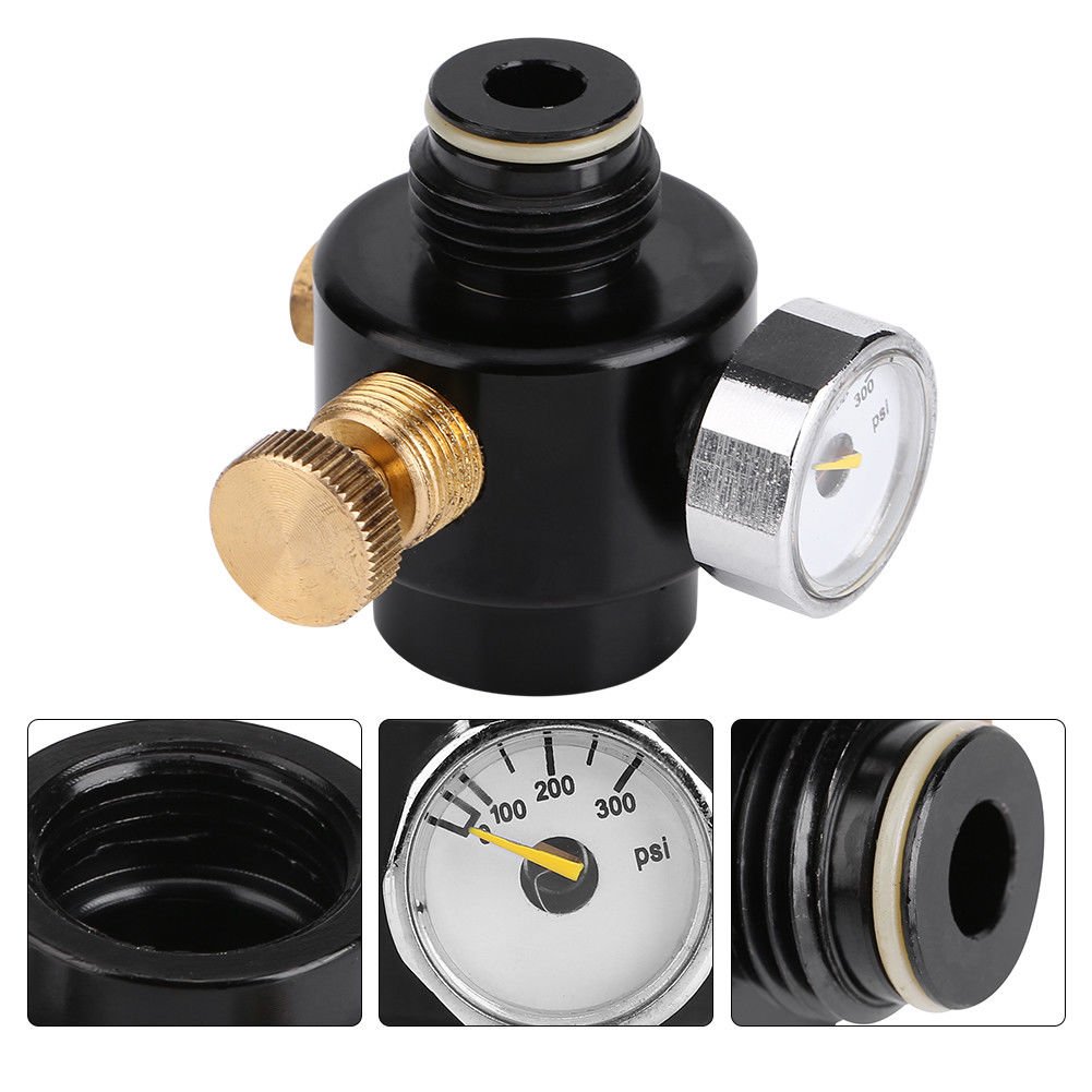 0300PSI Alloy Steel Paintball Co2 Compress Air Tank Regulator Valve Tools
