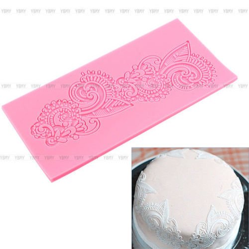 NEW Silicone Lace Mold Sugar Craft Fondant Mat Cake Mould Baking Tool Decorating