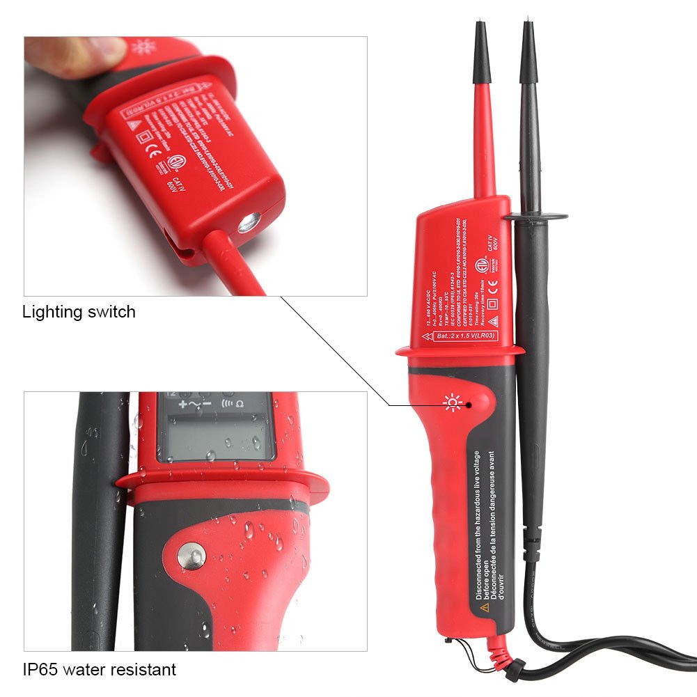 UT15C Home Electric Digital AC/DC Voltage Meter LED LCD Tester Detector Tool