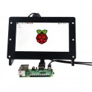 Black 7'' Acrylic TFT Screen Case Stand for Raspberry Pi 2 3 Display Protection
