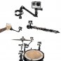 Music Instrument Guitar Drum Clamp Mount Arm For Action Camera