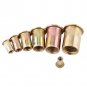 20/100pcs M3-M12 Flat Head Metric Threaded Blind Rivet Nut Insert Rivnut Nutsert