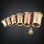 20/100pcs M3-M12 Flat Head Metric Threaded Blind Rivet Nut Insert Rivnut Nutsert