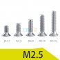 50pcs SS304 M2.5 M3 M4 Countersunk Flat Head Torx Drive Machine Screw Bolt A2-70