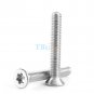 50pcs SS304 M2.5 M3 M4 Countersunk Flat Head Torx Drive Machine Screw Bolt A2-70