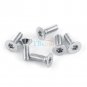 50pcs SS304 M2.5 M3 M4 Countersunk Flat Head Torx Drive Machine Screw Bolt A2-70