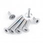 50pcs SS304 M2.5 M3 M4 Countersunk Flat Head Torx Drive Machine Screw Bolt A2-70