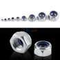 20/100pcs Locknuts Hexagon Hex Nylon Inserted Stainless Steel Lock Nut M2-M12
