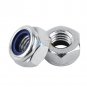 20/100pcs Locknuts Hexagon Hex Nylon Inserted Stainless Steel Lock Nut M2-M12