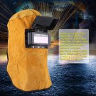 New Leather Hood Welding Helmet Mask Auto Darkening Filter Lens Welder coi