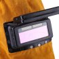 New Leather Hood Welding Helmet Mask Auto Darkening Filter Lens Welder coi