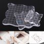 1pc Handmade Square Transparent Scrapbook Clear Stamp Pad DIY Tool Acrylic Block
