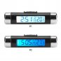 Mini LCD Clock Thermometer Automotive Digital Backlight Monitor Clip-on Vehicle
