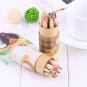 New 12 Watercolour Pencils Case Drawing Coloring Set Artists Sketching+Sharpener