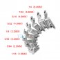 1.6-6.4mm Universal Steel Sewing Machine Hemmer Presser Rolled Hem Foot Feet New