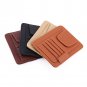 Car PU Leather Sun Visor Organizer Pouch Bag Card Storage Glasses Holder Clip