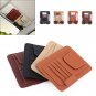 Car PU Leather Sun Visor Organizer Pouch Bag Card Storage Glasses Holder Clip