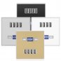 36/220V 4 Ports LED Light USB Charger Wall Socket Charger Station W/LED Light