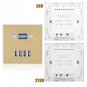 36/220V 4 Ports LED Light USB Charger Wall Socket Charger Station W/LED Light