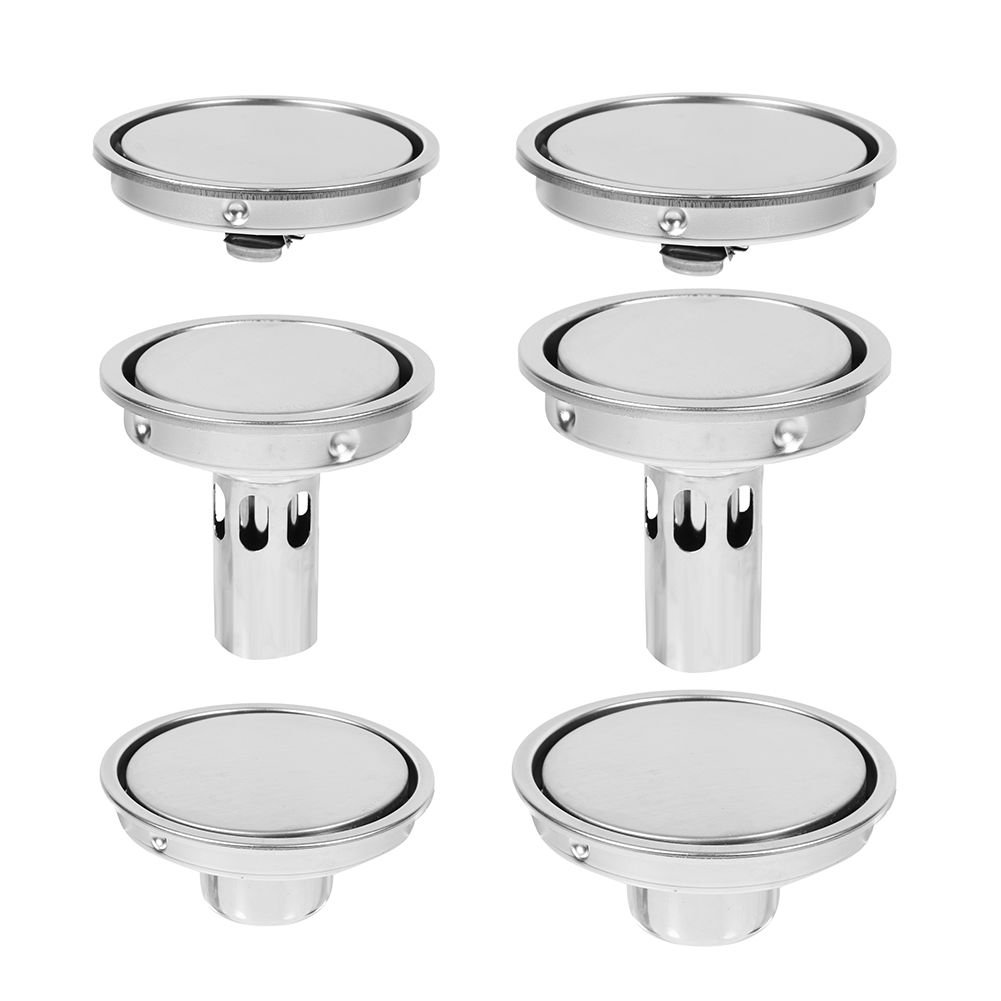 Round Shower Bathroom Floor Drain Waste Trap Wet Room Plumbing  Stainless Steel