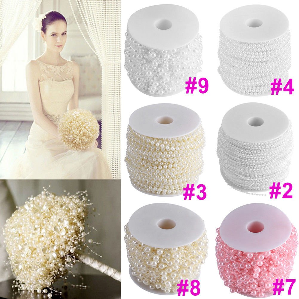 Adjustable Pearl Roll DIY Ornament Beads Curtain Wedding Garland Party Decor