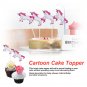 24X Unicorn Cartoon Cake Cupcake Chocolate Topper Decoration For Birthday Party