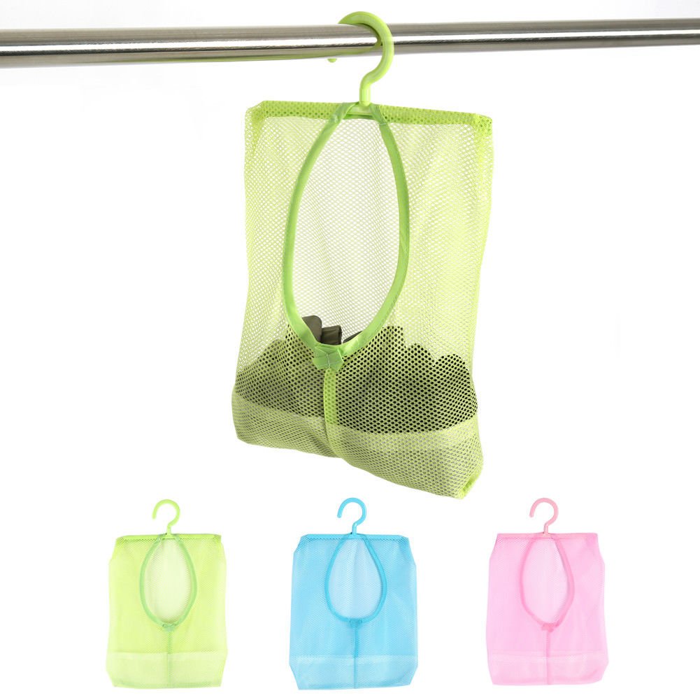 Household Hanging Mesh Storage Bag for Socks Stockings Bra Underwear Bathroom